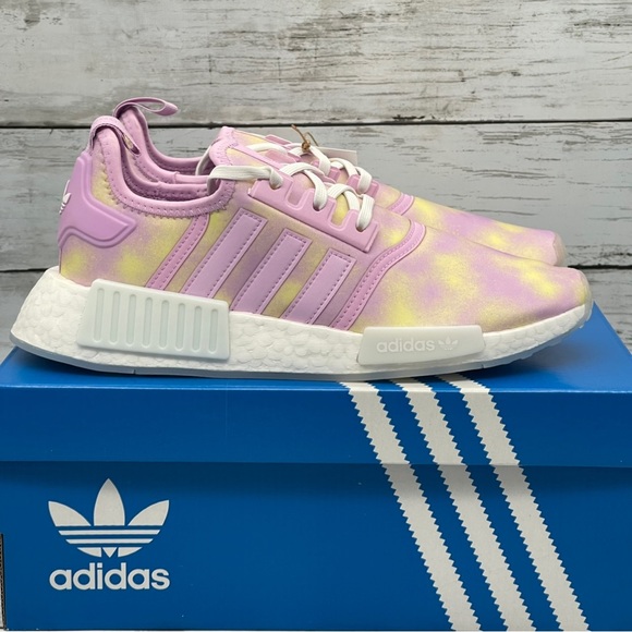 Adidas NMD R1 Shoes Kids Womens Bliss Lilac Running Shoe New